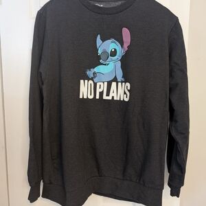Disney Stitch Charcoal Graphic Sweatshirt